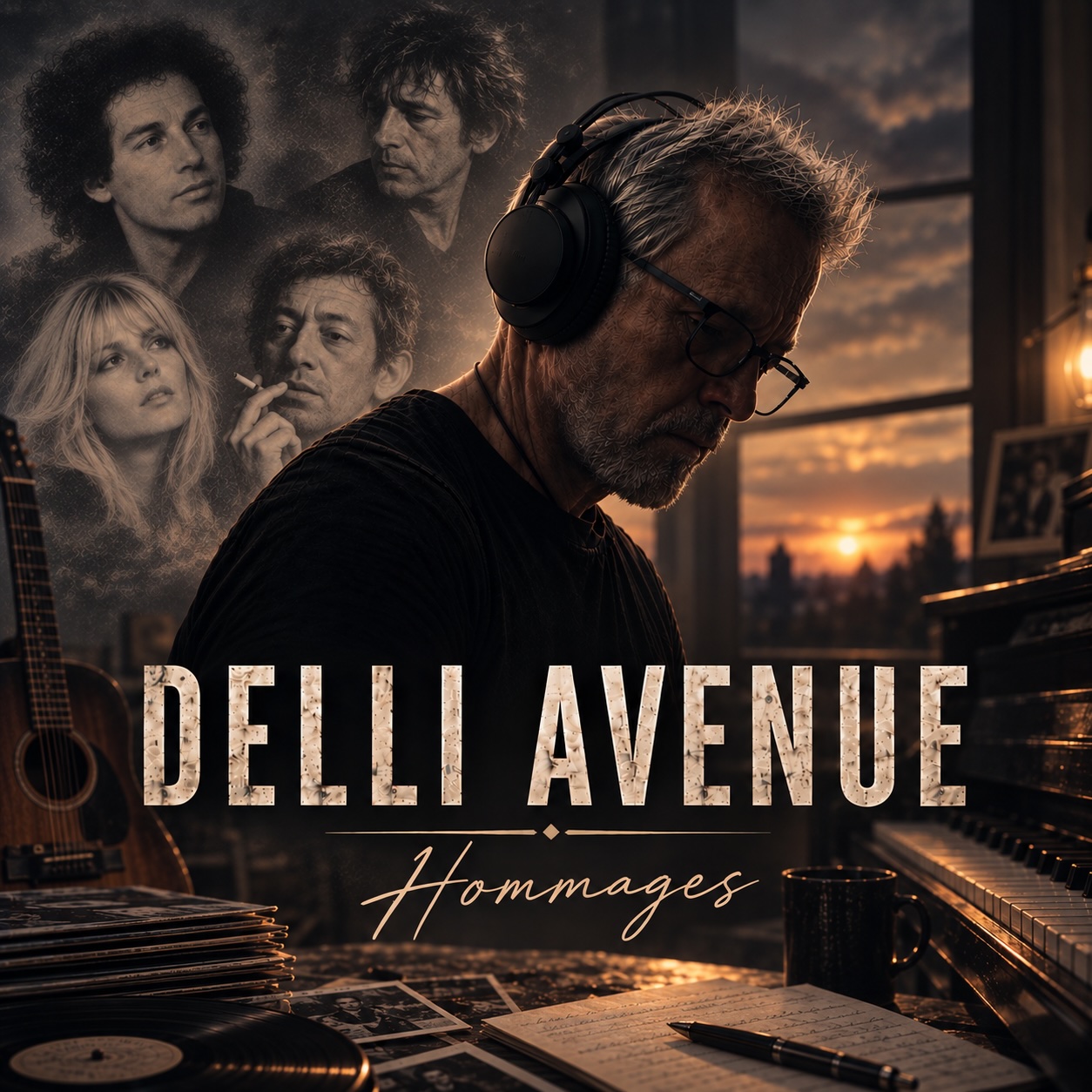Pochette du futur album de Delli Avenue — Hommages